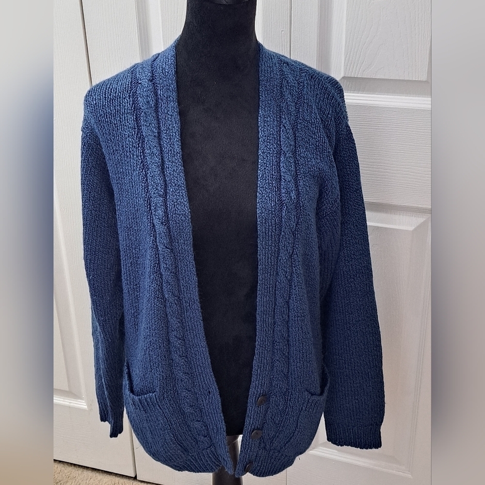 Partners Blue Knit Cardigan   Size S